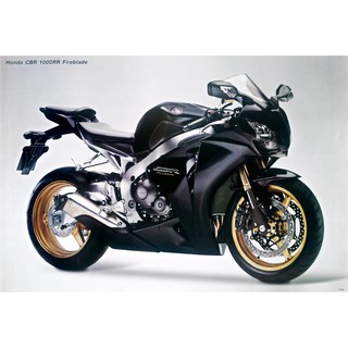 โปสเตอร์ รูปถ่าย รถมอเตอร์ไซค์ บิ๊กไบค์ HONDA CBR 1000RR Fireblade Motocycles POSTER 24”X35” Japaness Motorbikes