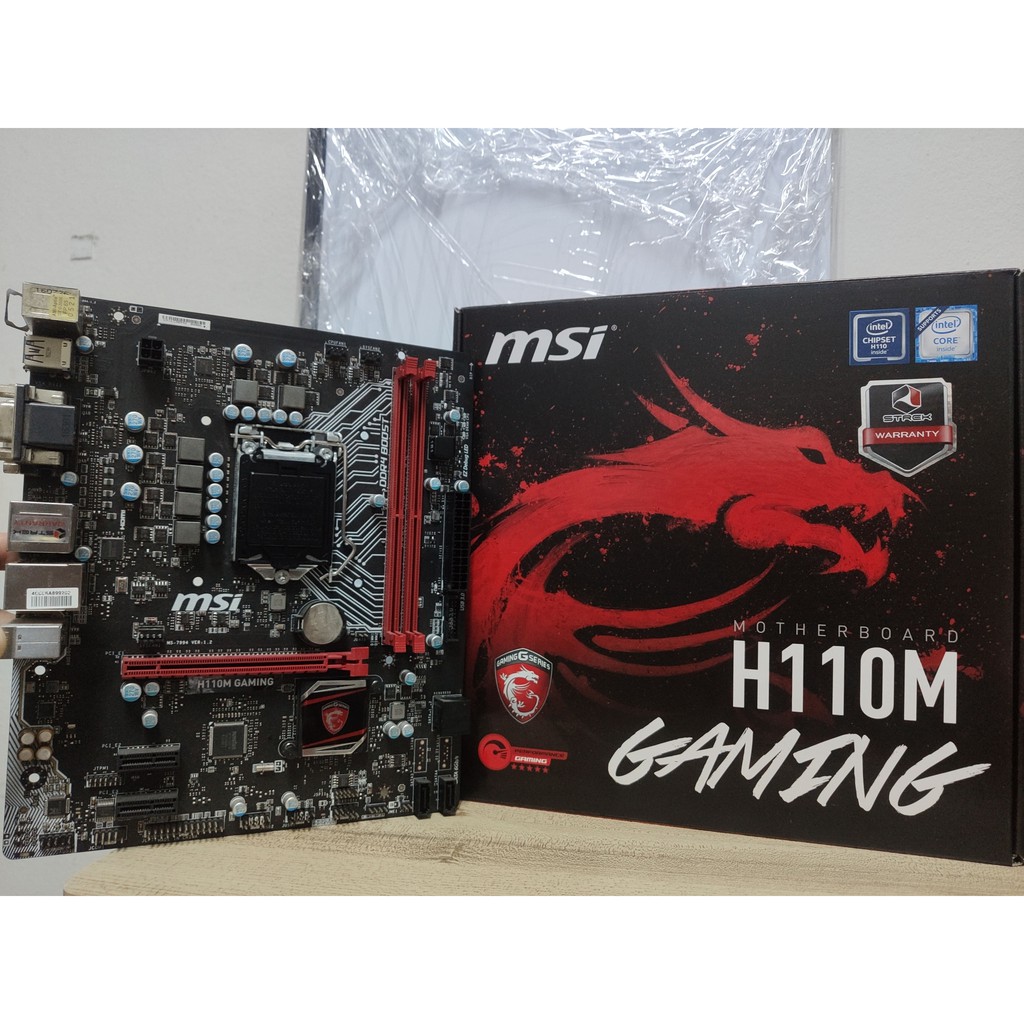 เมนบอร์ด [1151] MSI H110M GAMING มีฝาหลัง Shopee Thailand