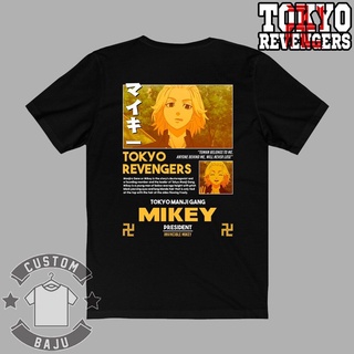 เสื้อยืดผ้าฝ้ายพิมพ์ลายขายดี สตรีทแฟชั่น Manjiro Sano Mikey Tokyo เสื้อยืดอนิเมะ Manji Gang,Tokyo Revengers 510 แฟชั่น