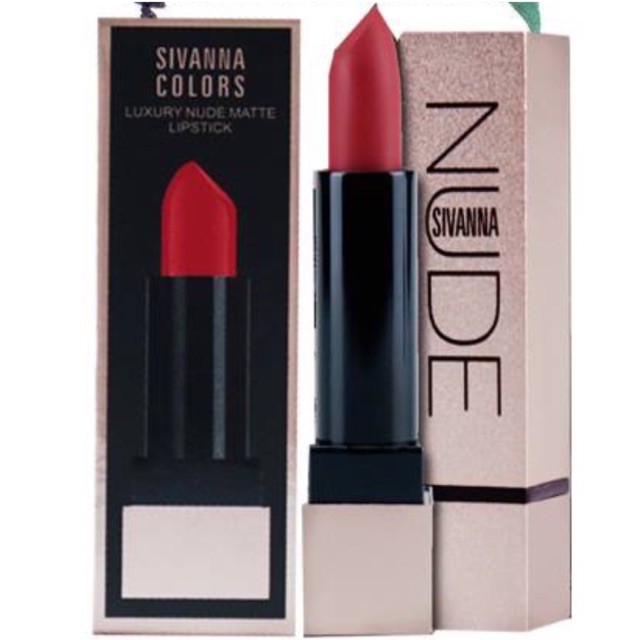 รูปภาพของซิเวียน่า Sivanna Luxury Nude Matte Lipstick HF582ลองเช็คราคา