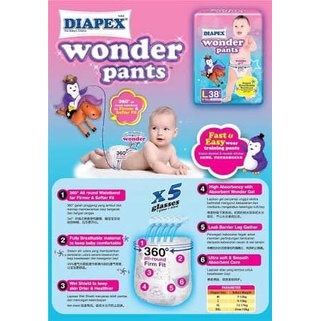 diapex-wonder-pant-ฉลากภาษาไทย-ผ้าอ้อมเด็ก-ครบทุกไซส์-ซื้อยกลัง-คุ้มสุดๆๆ