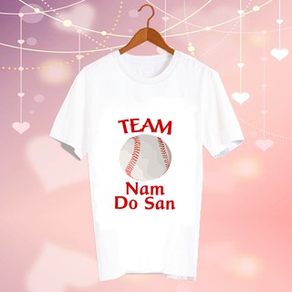เสื้อยืดสีขาว สั่งทำ เสื้อดารา Fanmade เสื้อแฟนเมด เสื้อแฟนคลับ เสื้อยืด ดาราเกาหลี CBC185 team Nam Do San baseball