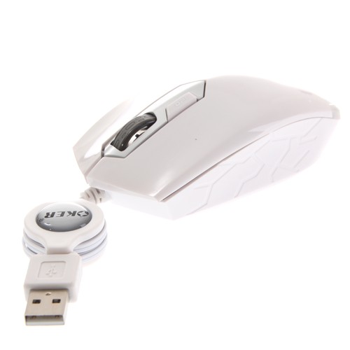OKER USB Optical Mouse MS-283 (White) | Shopee Thailand