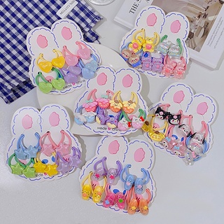 5 คู่ / เซต ใหม่ล่าสุด น่ารัก สีลูกกวาด สัตว์ หัวใจ ดาว เชือกรัดผม ชุดการ์ตูน เครื่องประดับผม สําหรับเด็กผู้หญิง
