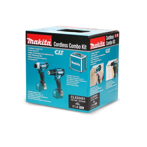 ชุด-combo-makita-clx224x1-ประกอบด้วย-ไขควงกระแทก-makita-td110dz-และ-สว่าน-makita-df333z-12v