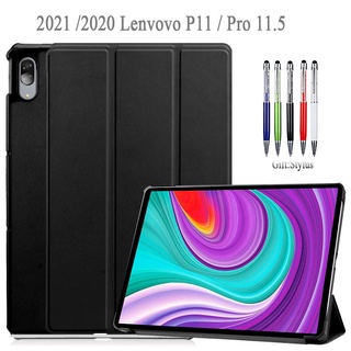 เคสหนังฝาพับแม่เหล็กสําหรับ 2021 2020 Lenovo Xiaoxin Pad P11 Pro 11.5 นิ้ว J706F J716F