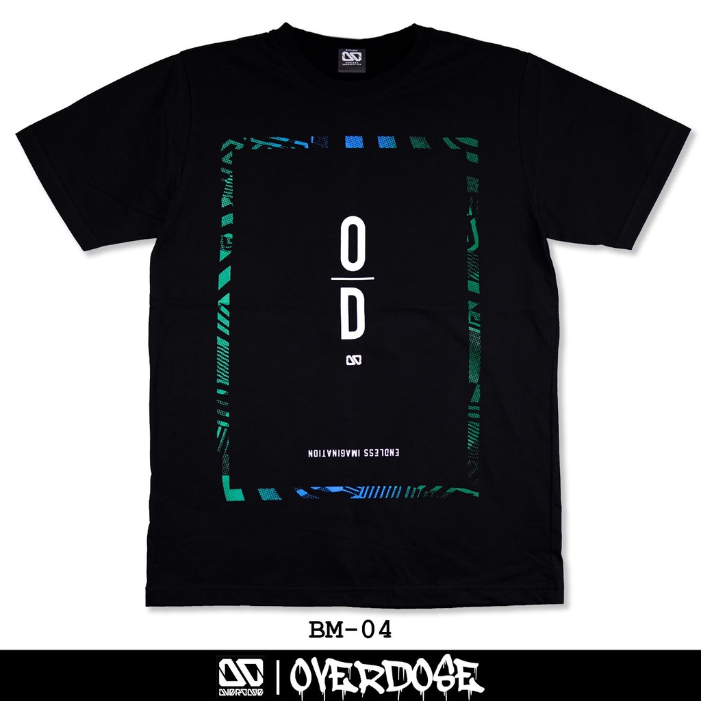 overdose-t-shirt-เสื้อยืดคอกลม-สีดำ-รหัส-bm-04-โอเวอโดส