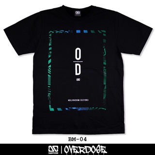 Overdose T-shirt เสื้อยืดคอกลม สีดำ รหัส BM-04(โอเวอโดส)