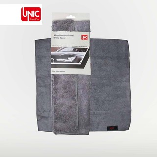 Unic Drying Towel ผ้าไมโครไฟเบอร์ เช็ดแห้ง ซับน้ำได้เยอะ ผ้ามีด้านขนยาวนุ่ม และขนเรียบ