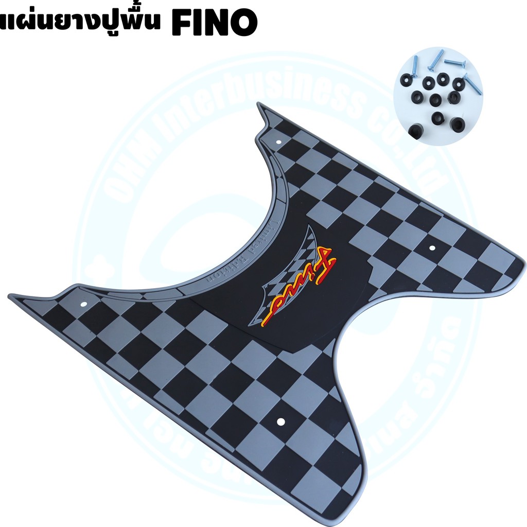 ยางวางเท้า-yamaha-fino-2012-แผ่นยางปูพื้น-ฟีโน่-สำหรับ-รุ่นเก่า-ปี2006-2012