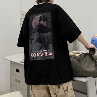 แขนสั้นTเสื้อชายinsสไตล์ฮ่องกงฮาราจูกุความเห็นอกเห็นใจครึ่งแขนเวอร์ชั่นเกาหลีของคนรักแนวโน้มulzzangหลวมแขนห้า