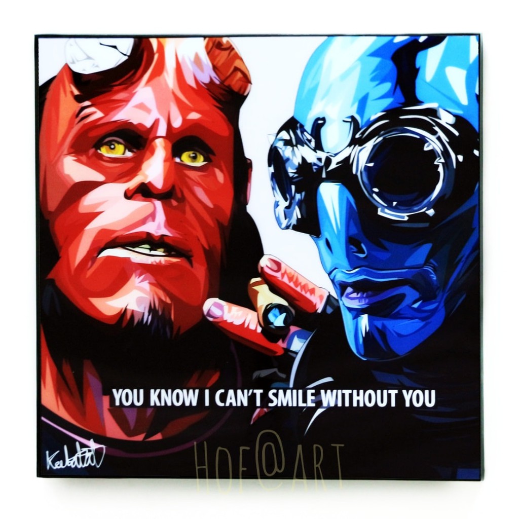 Hellboy & Abe Sapien เฮลล์บอย ซูเปอร์ฮีโร่ การ์ตูน รูปภาพ ติด ผนัง pop ...