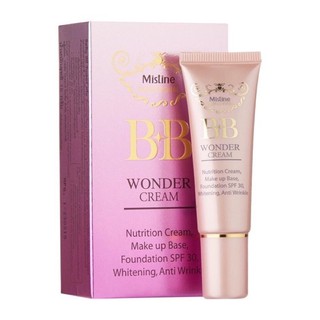 ของแท้‼️ Mistine BB Wonder Cream  ครีมหน้าเนียน มิสทีน บีบี วันเดอร์ ครีม (ขนาด15g) หมดอายุปี 2025 ค่ะ