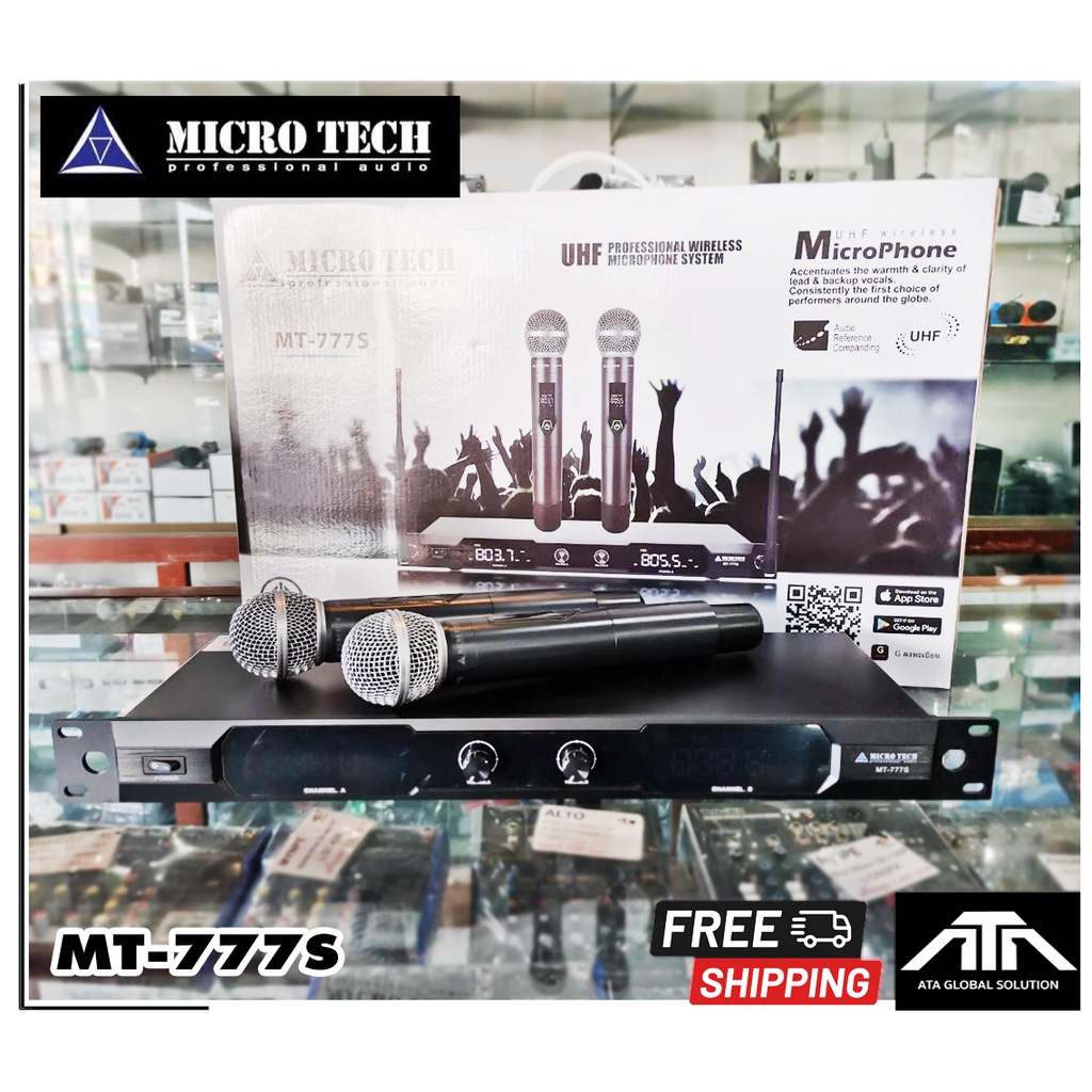 microtech-mt-777s-mt777s-ไมโครโฟนไร้สาย-ไมค์ลอย-ไมโครเทค-มีเสาหน้า-ฟรี-กันกลิ้ง-ปรับความถี่ได้-เสียงดีราคาถูก-ไมค์