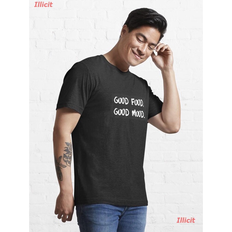 illicit-เสื้อยืดแขนสั้น-funny-foodie-t-shirt-design-good-food-good-mood-essential-t-shirt-mens-womens-t-shirts