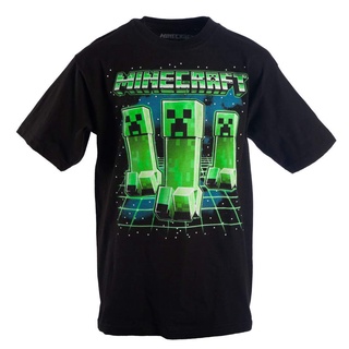 เสื้อยืดผ้าฝ้ายพิมพ์ลาย เสื้อยืดคอกลม แขนสั้น ผ้าฝ้าย 100% พิมพ์ลาย minecraft Sandbox Game minecraft สําหรับผู้ชาย