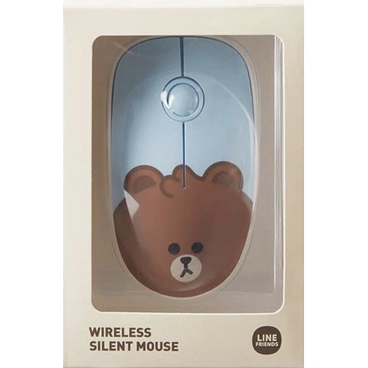 Line Friends Brown Silent Wireless Mouse เม้าส์ไร้สาย | Shopee Thailand