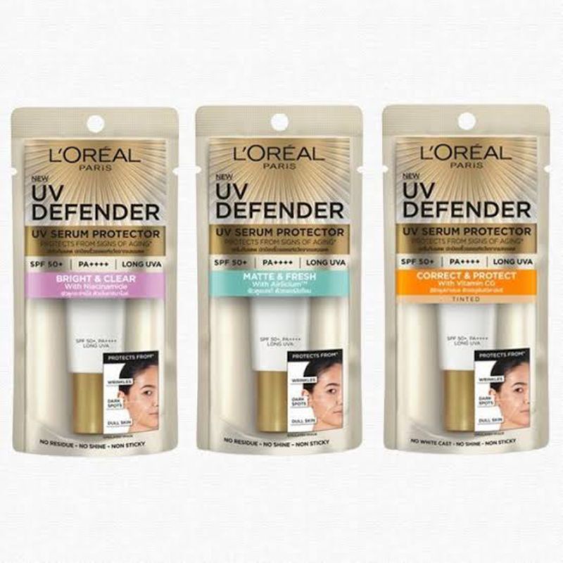 loreal-uv-defender-ลอรีอัล-ปารีส-ยูวี-ดีเฟนเดอร์-spf50-pa-ลอง-ยูวีเอ-15ml