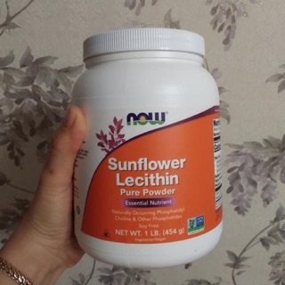 💥pre order🇺🇸 Now Foods, Sunflower Lecithin, Pure Powder, 1 lb (454 g)