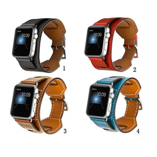 สินค้า สายคล้องคอสายหนังแท้สำหรับ Apple Watch ซีรีส์ 7 6 SE 1 2 3 4 5 ทุกรุ่น 38mm 42mm 40mm 44mm 41mm 45mm