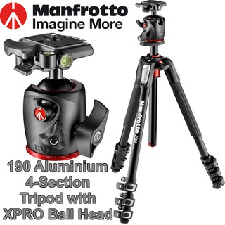 ขาตั้งกล้อง Manfrotto 190 Aluminium 3-Section Tripod with XPRO Ball Head ประกันศูนย์ 10ปี