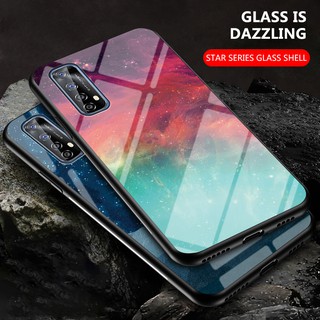 กรณี Realme Narzo 20 Pro ฝาครอบกรณี Gradient Starry Glass Casing Realme Narzo20 Pro เคสโทรศัพท์ Back Cover