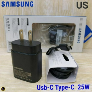 ที่ชาร์จ Samsung  25W Type-C ซัมซุง หัวชาร์จ Us สายชาร์จ 1- 2เมตร Adaptive Fast Charge ชาร์จเร็วด่วนไว ของแท้ศูนย์