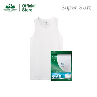 สินค้า ห่านคู่ เสื้อกล้ามผู้ชาย Super Soft สีขาว รุ่น Modern Collection