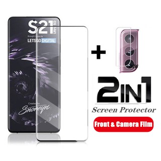 3D Protective Glass For Samsung Galaxy S20 S21 Plus Ultra Tempered Glass Samsun Note 20 Ultra Back Camera Lens Safety Film