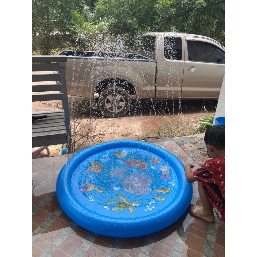 kids-pool-สระน้ำพุ-100cm-สระน้ำพุเด็ก-ของเล่นน้ำ-ถาดน้ำพุเด็ก-สระน้ำพุ-sprinklers-pad