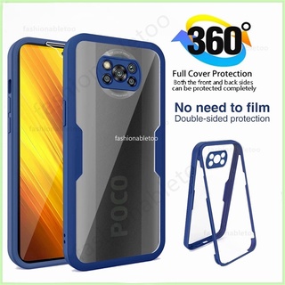 เคสโทรศัพท์มือถือ ซิลิโคนนิ่ม TPU ใส กันกระแทก 360 องศา สําหรับ Xiaomi Poco M3 X3 pro Nfc F 3 Pocophone F3 X3pro X3Nfc M3pro