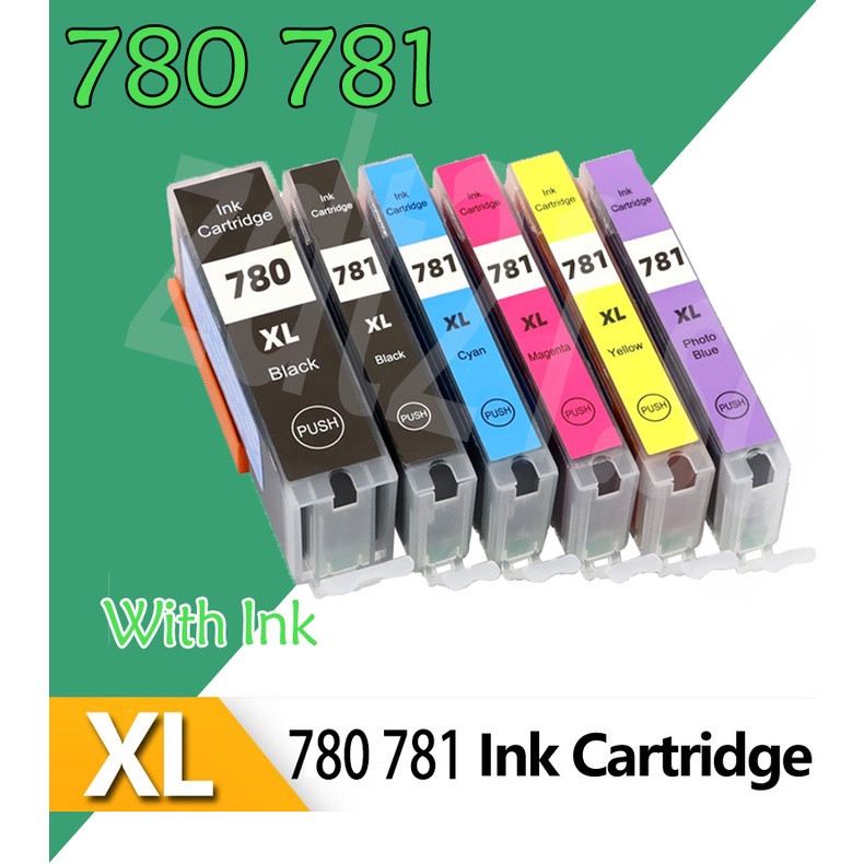 ตลับหมึก สําหรับ Canon PG780 Canon780 Canon 781 Canon 781XL PIXMA ...