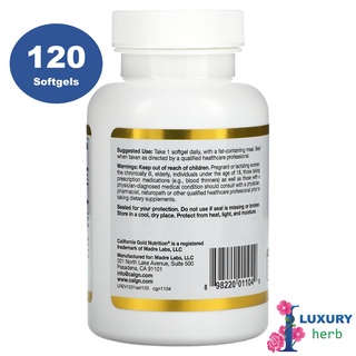 ภาพขนาดย่อของภาพหน้าปกสินค้าCalifornia Gold Nutrition Astaxanthin 12 mg pure icelandic Astraxanthin 30/120 softgels จากร้าน iluxuryherb บน Shopee ภาพที่ 6