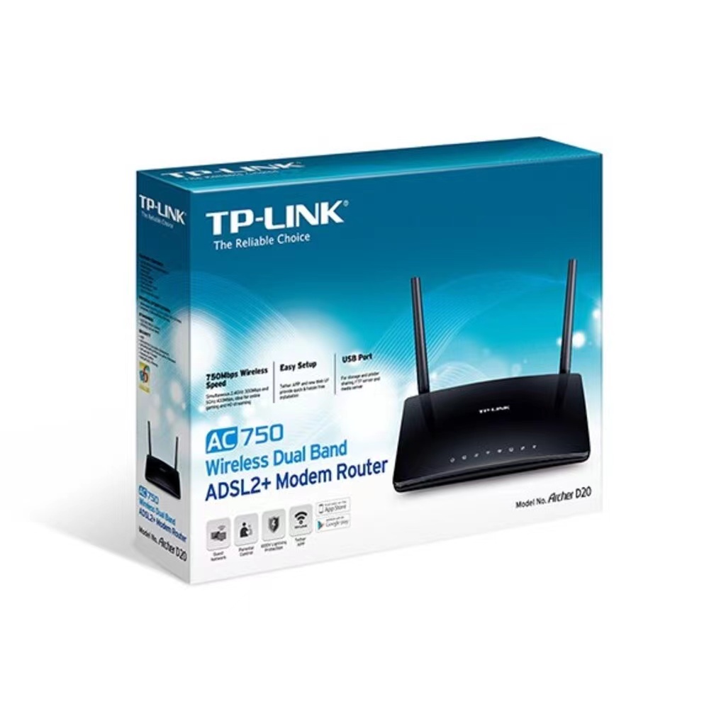 เราเตอร์-tp-link-archer-d20-ac750-wireless-dual-band-adsl2-modem-router