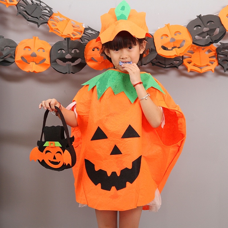 ชุดฮาโลวีน-ฟักทองแบบกลม-halloween