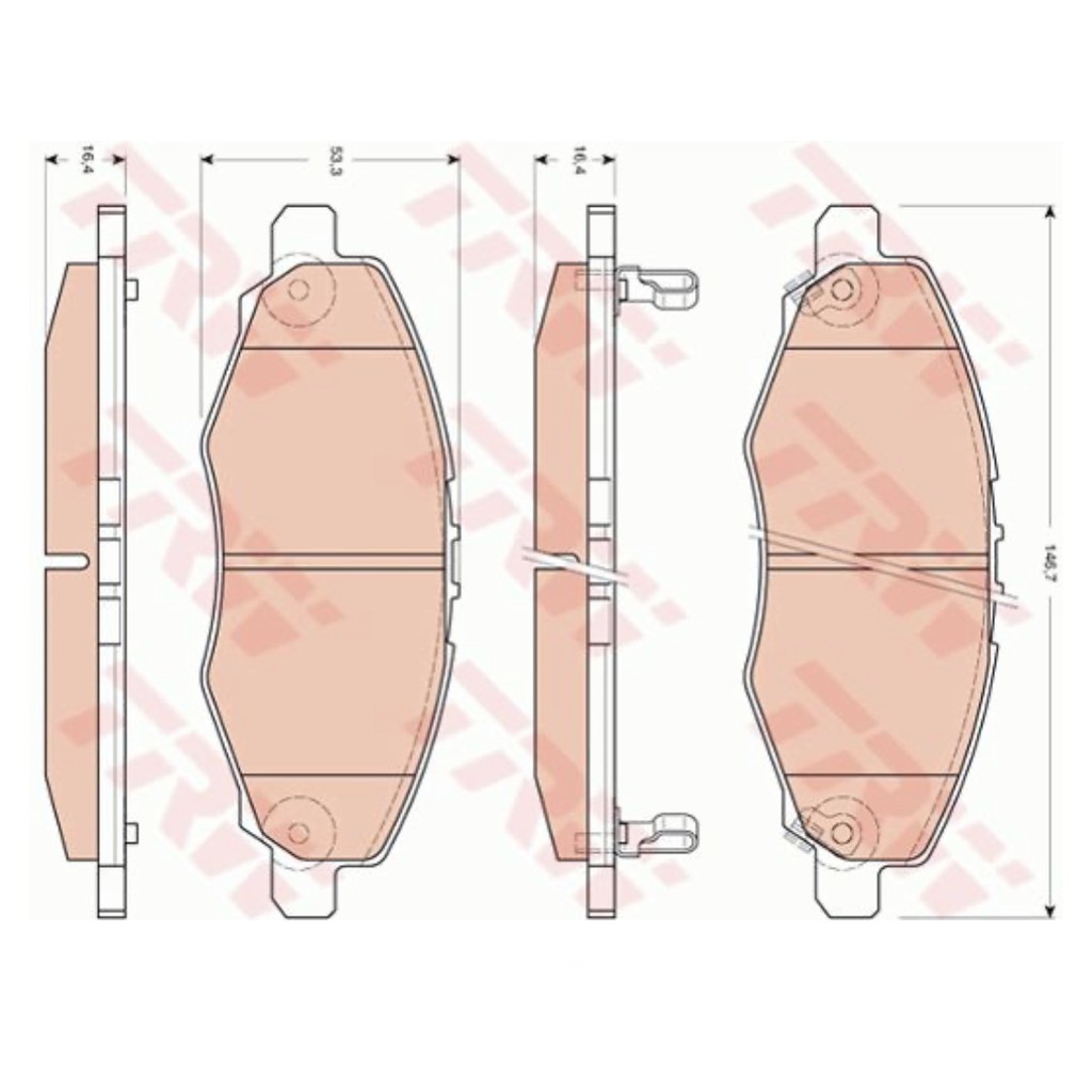 ลดคูปอง15-ไม่อั้นยอด-ผ้าเบรคหน้า-toyota-innova-ปี-2004-2015-trw-d-tec-gdb-3427-dt-kun40-tgn40-อินโนว่า-อินโนวา