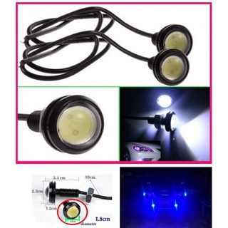 LED Eagle Eyes ไฟตาแมว LED ไฟเลี้ยวแต่ง ไฟหรี่ตาแมว 23mm . DC-12V. 2ชิ้น