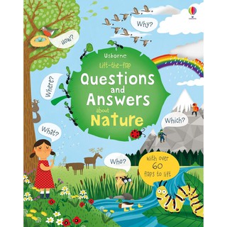 DKTODAY หนังสือ USBORNE LIFT-THE-FLAP Q&amp;A ABOUT NATURE (AGE 5+)