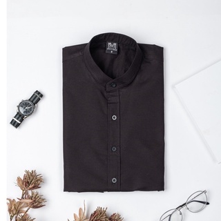 สินค้า [13 สี] ⚡️ พร้อมส่ง ⚡️ เสื้อเชิ้ตคอจีนสีดำ ชุดคู่รัก ไซต์ S-XXL