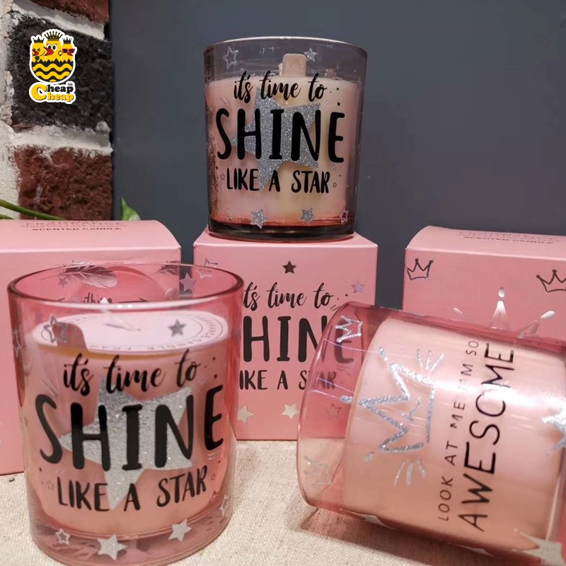 cheap-cheap-เทียนหอมสีชมพูหวาน-เทียน-candle-glass-candle-ของแต่งบ้าน-สีชมพู-เทียนหอมกลิ่นผลไม้-ไฟ-เทียนแก้ว-สปา-เทียนสปา