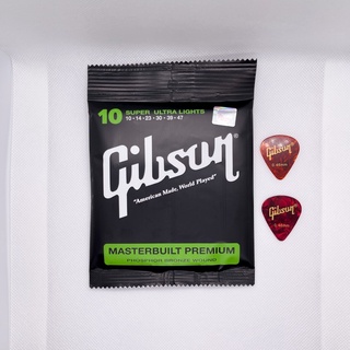 ภาพหน้าปกสินค้าสายกีตาร์Gibsonโปร่ง เบอร์10 และสายกีตาร์Gibson ไฟฟ้า เบอร์09 ⭐️สินค้าคุณภาพ🚚พร้อมจัดส่งถึงมือลูกค้า ที่เกี่ยวข้อง