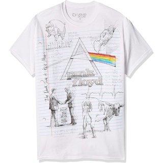 เสื้อยืดโอเวอร์ไซส์เสื้อยืด พิมพ์ลาย Pink Floyd Sketch แฟชั่นสําหรับสตรีS-3XL