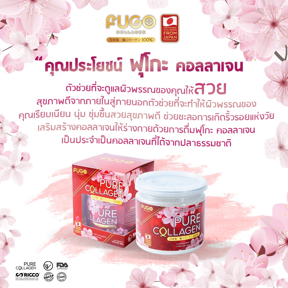 ภาพหน้าปกสินค้ามีเก็บปลายทาง Fugo Collagen ฟูโกะคอลลาเจนบริสุทธิ์ คอลลาเจนกระดูก คอลลาเจนเปปไทด์ บำรุงกระดูกและข้อ ป้องกันกระดูกพรุน จากร้าน babyspo บน Shopee