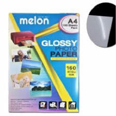 กระดาษโฟโต้-glossy-photo-paper-160g-a4-100-แผ่น-กระดาษสำหรับพิมพ์อิงค์เจ็ท