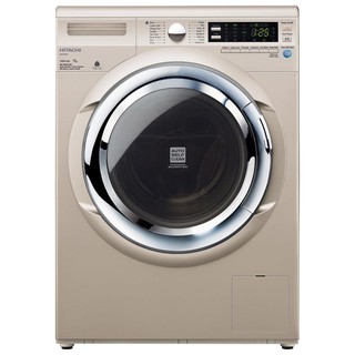เครื่องซักผ้า เครื่องซักผ้าฝาหน้า HITACHI BD-W90XAV 9 กก. สี CHAMPAGNE 1400RPM อินเวอร์เตอร์ เครื่องซักผ้า อบผ้า เครื่อง