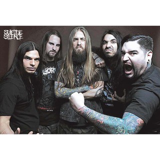 โปสเตอร์ รูปถ่าย วง ดนตรี ซูไซ ไซเลน Suicide Silence POSTER 24"x35" Inch American Deathcore V3