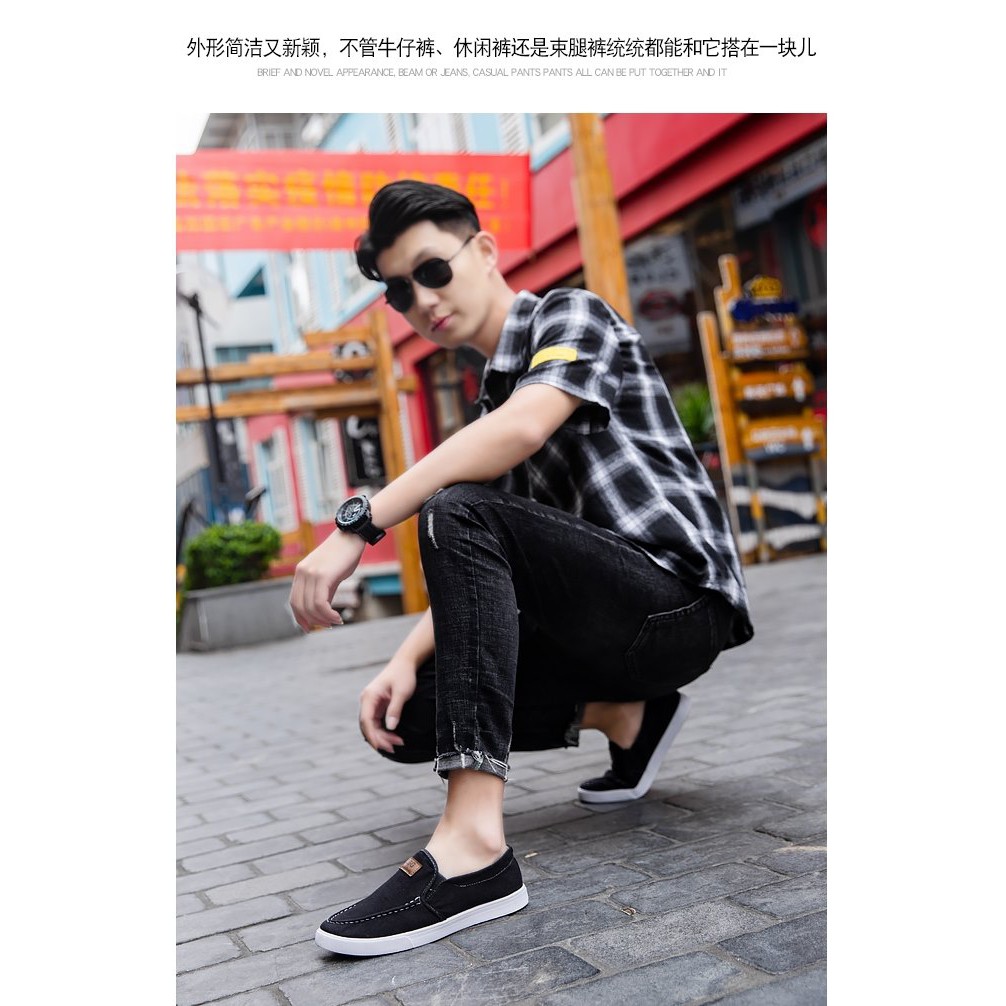 ภาพสินค้าสินค้าพร้อมส่ง รองเท้าโลฟเฟอร์ผู้ชาย HK001 จากร้าน hongkou บน Shopee ภาพที่ 3