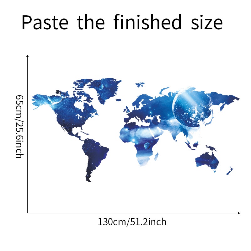 zooyoo-สติกเกอร์ติดผนัง-ลายแผนที่ท้องฟ้ากลางคืน-จักรวาล-สีฟ้า-สําหรับตกแต่งบ้าน-ห้องนอน-ทางเข้า-ทางเข้า
