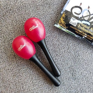 ไข่เขย่าเเบบมีด้ามจับ สีแดง sound Egg shaker