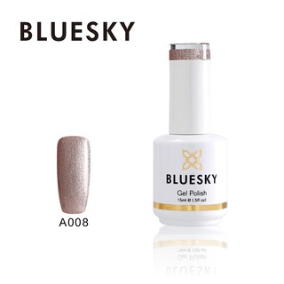 สีเจลBluesky gel polish A8  น้ำตาล